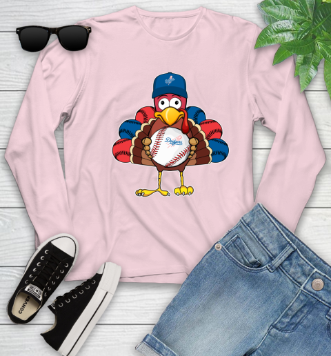 Los Angeles Dodgers Turkey thanksgiving Youth Long Sleeve 10