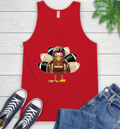 New Orleans Saints Turkey Thanksgiving Day Tank Top 6