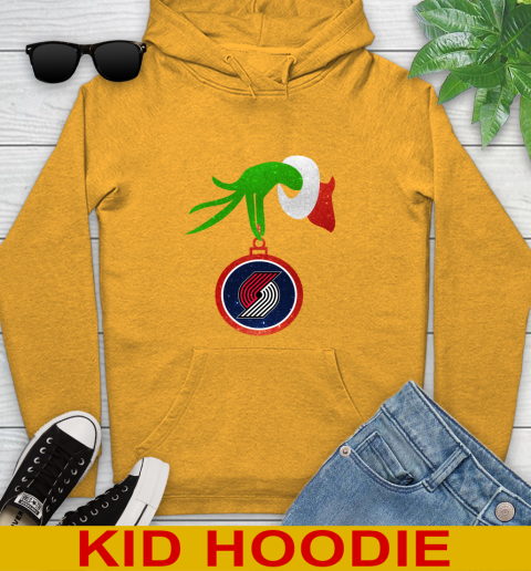Portland Trail Blazers Grinch Merry Christmas NBA Basketball Youth Hoodie 3