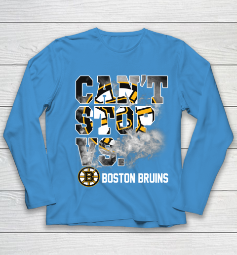 NHL Boston Bruins Hockey Can't Stop Vs Youth Long Sleeve 5
