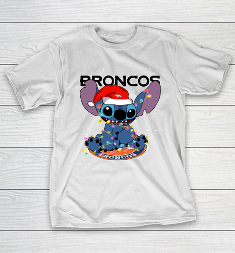 Denver Broncos NFL Football noel stitch Christmas T-Shirt