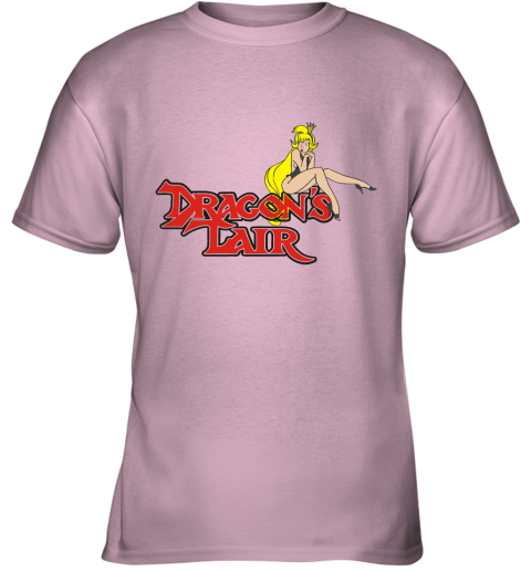 qzjo dragons lair daphne baseball shirts youth t shirt 26 front light pink