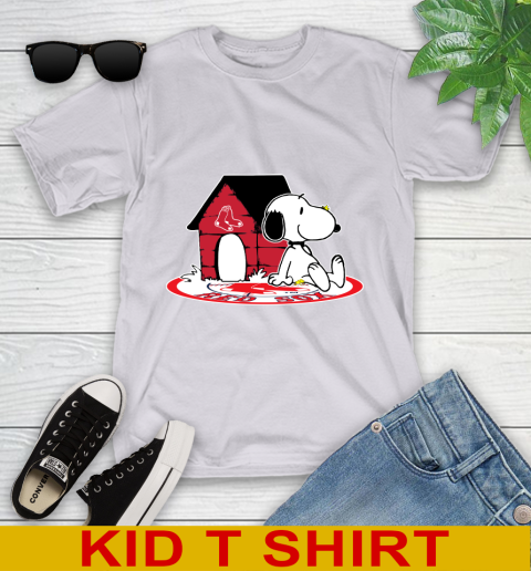 MLB Baseball Boston Red Sox Snoopy The Peanuts Movie Shirt Youth T-Shirt 5