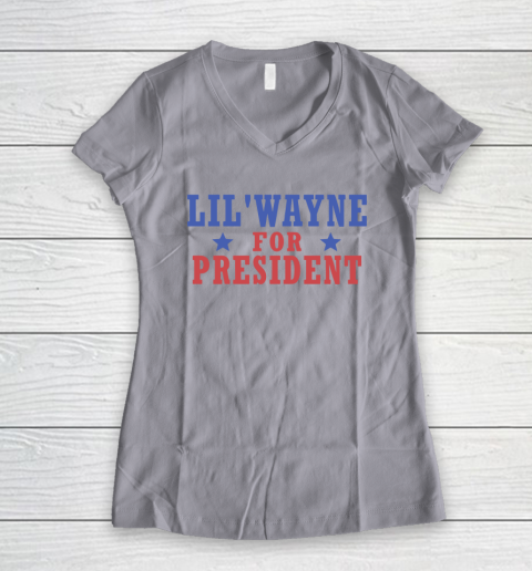 Lil'Wayne For President Women's V-Neck T-Shirt 2