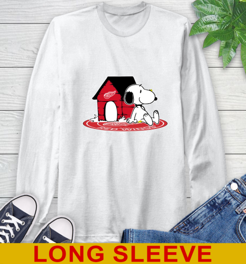 NHL Hockey Detroit Red Wings Snoopy The Peanuts Movie Shirt Long Sleeve T-Shirt