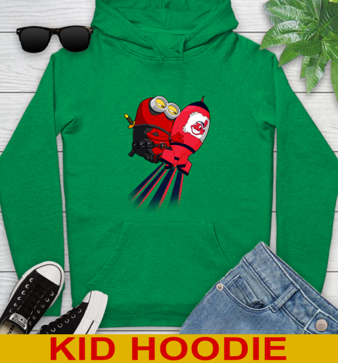 MLB Baseball Cleveland Indians Deadpool Minion Marvel Shirt Youth Hoodie 8