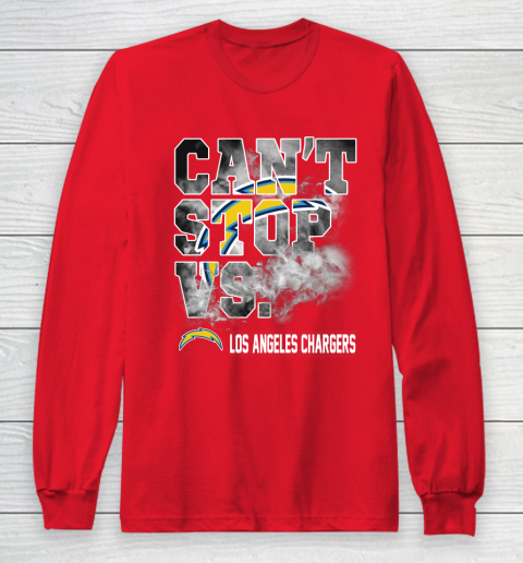 NFL Los Angeles Chargers Can't Stop Vs Long Sleeve T-Shirt 7