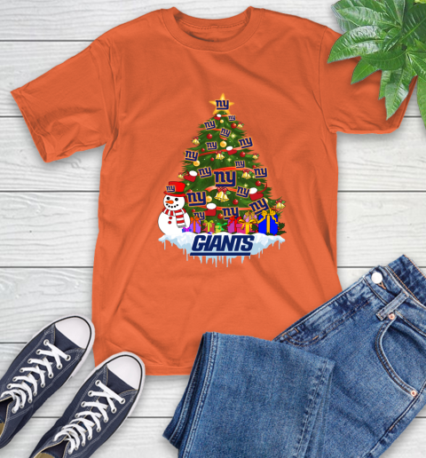 New York Giants Merry Christmas NFL Football Sports T-Shirt 5