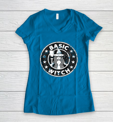 Basic Witch Halloween Vintage Style T Shirt T Shirt.3YSOT0UPCK Women's V-Neck T-Shirt 7