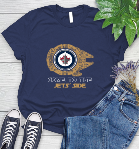 NHL Come To The Winnipeg Jets Wars Hockey Sports Women's T-Shirt 14