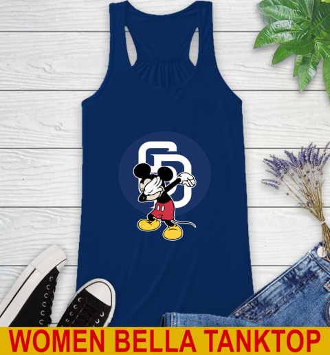 San Diego Padres MLB Baseball Dabbing Mickey Disney Sports Racerback Tank 9