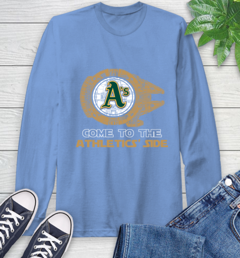 MLB Come To The Oakland Athletics Side Star Wars Baseball Sports Long Sleeve T-Shirt 12