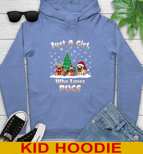 Christmas Just a girl who love pugs dog pet lover 139