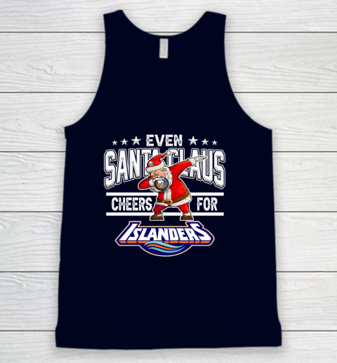 New York Islanders Even Santa Claus Cheers For Christmas NHL Tank Top 2