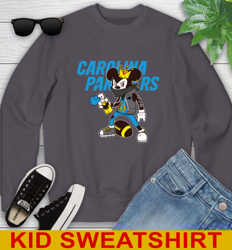 Carolina Panthers NFL Football Mickey Peace Sign Sports Youth Sweatshirt 7 Carolina Panthers NFL Football Mickey Peace Sign Sports Youth Sweatshirt - Image 7