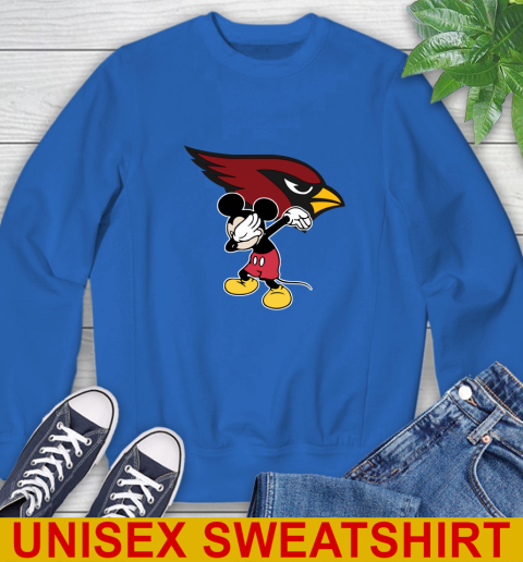 Arizona Cardinals NFL Football Dabbing Mickey Disney Sports Sweatshirt 9