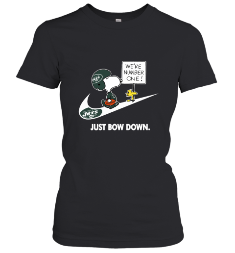 New York Jets Are Number One – Just Bow Down Snoopy Women's T-Shirt