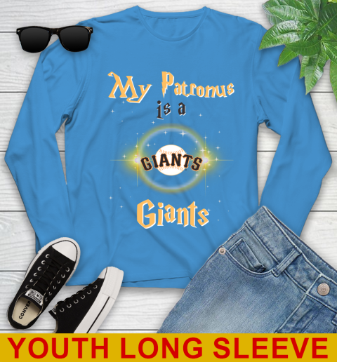 MLB Baseball Harry Potter My Patronus Is A San Francisco Giants Youth Long Sleeve 8