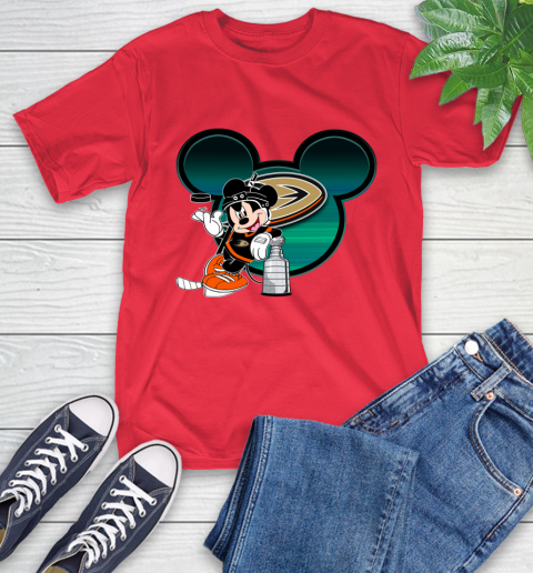 NHL Anaheim Ducks Stanley Cup Mickey Mouse Disney Hockey T Shirt T-Shirt 10