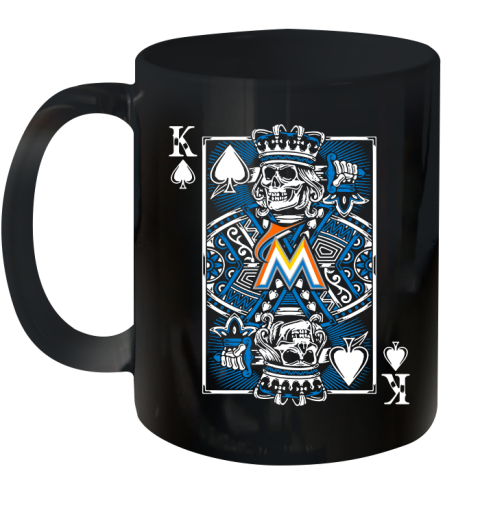Miami Marlins MLB Baseball The King Of Spades Death Cards Shirt Ceramic Mug 11oz