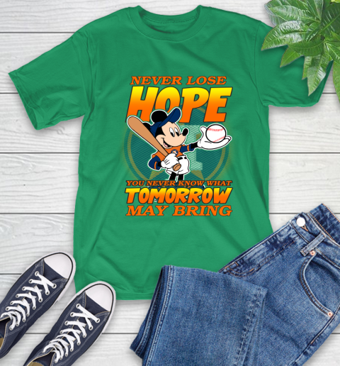 Houston Astros MLB Baseball Mickey Disney Never Lose Hope T-Shirt 7