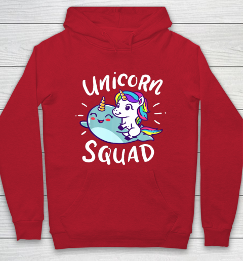 Unicorn Squad Narwhal Funny Cute Birthday Party Present Gift Hoodie 7