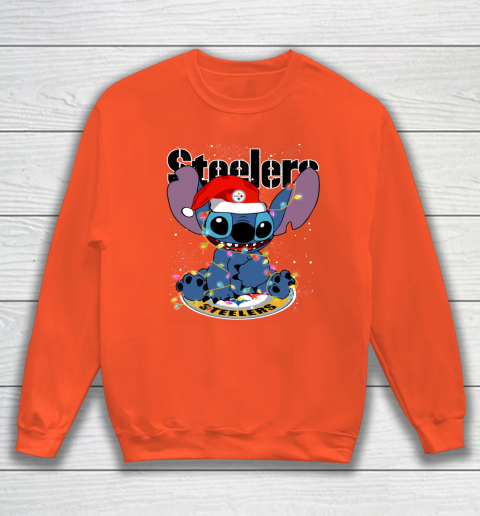 Pittsburgh Steelers NFL Football noel stitch Christmas Sweatshirt 2