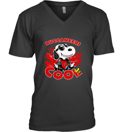 7z3k tampa bay buccaneers snoopy joe cool were awesome shirt v neck unisex 8 front black