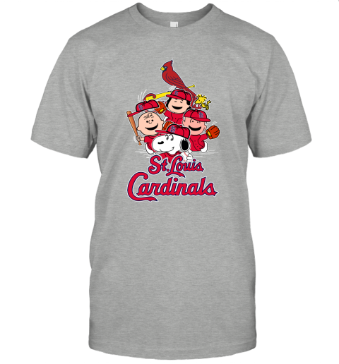 MLB St.Louis Cardinals Snoopy Charlie Brown Woodstock The Peanuts Movie Baseball  T Shirt_000 Long Sleeve T-Shirt