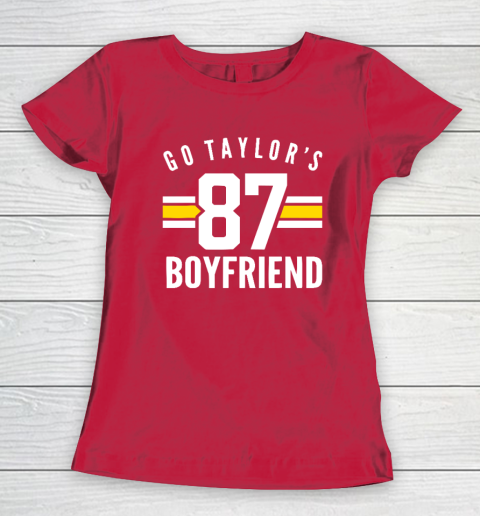Go Taylors Boyfriend Football Funny Go Taylor's Women's T-Shirt 7