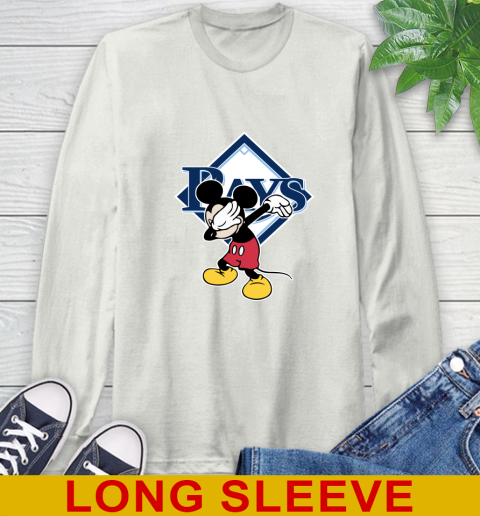 Tampa Bay Rays MLB Baseball Dabbing Mickey Disney Sports Long Sleeve T-Shirt 12