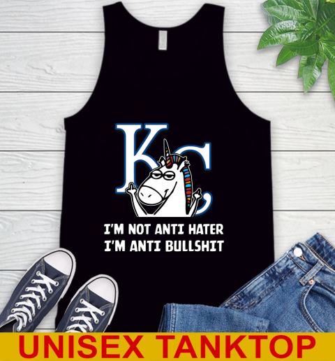 Los Angeles Angels MLB Baseball Unicorn I'm Not Anti Hater I'm Anti Bullshit (2) Tank Top 2