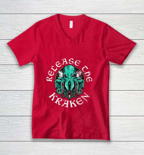 Release The Kraken V-Neck T-Shirt 6
