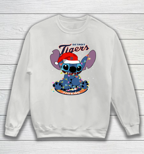 Detroit Tigers MLB noel stitch Baseball Christmas Sweatshirt 3