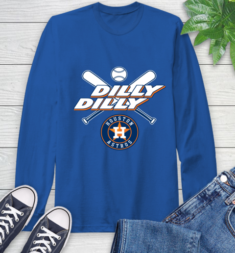 MLB Houston Astros Dilly Dilly Baseball Sports Long Sleeve T-Shirt 9