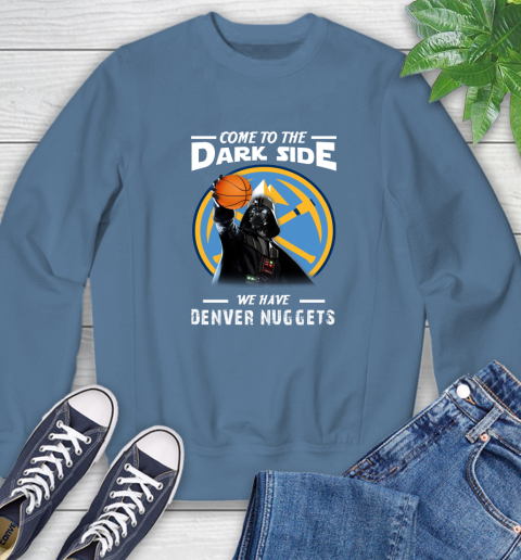 NBA Come To The Dark Side We Have Denver Nuggets Star Wars Darth Vader Basketball Sweatshirt 8