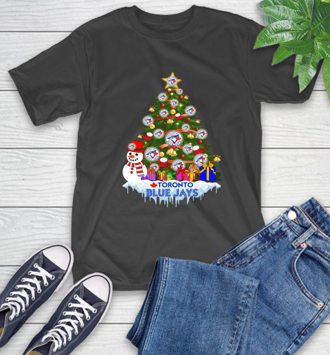 Toronto Blue Jays Merry Christmas MLB Baseball Sports T-Shirt 2