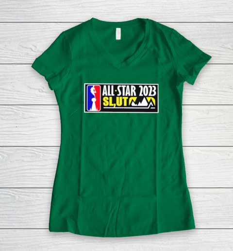The NBA All Star 2023 SL UT Shirt Salt Lake Utah Women's V-Neck T-Shirt 3