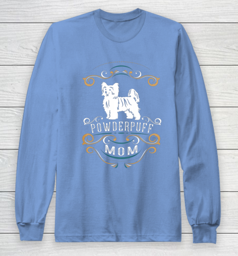 Dog Mom Shirt Powderpuff Mom Chinese Crested Dog Long Sleeve T-Shirt 8