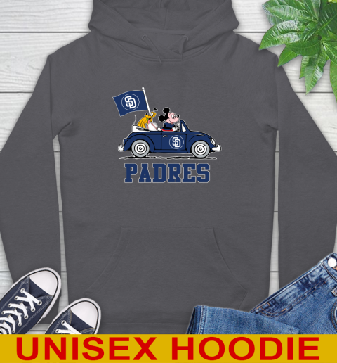 MLB Baseball San Diego Padres Pluto Mickey Driving Disney Shirt Hoodie 7