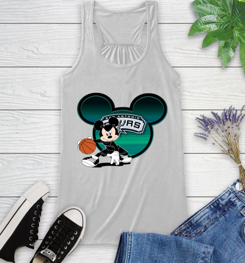 NBA San Antonio Spurs Mickey Mouse Disney Basketball Racerback Tank