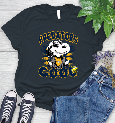NHL Hockey Nashville Predators Cool Snoopy Shirt Women's T-Shirt 6