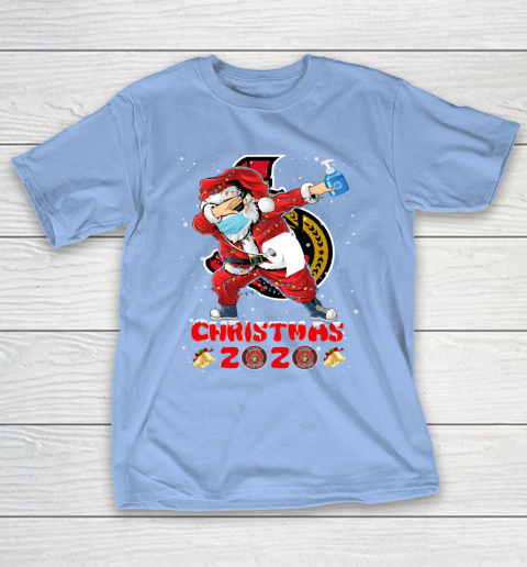 Ottawa Senators Funny Santa Claus Dabbing Christmas 2020 NHL T-Shirt 10