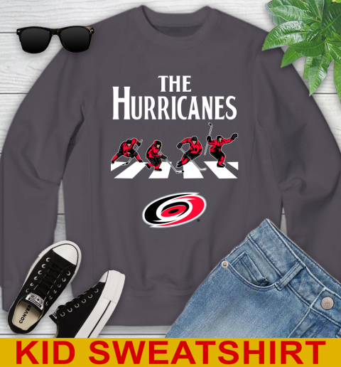 NHL Hockey Carolina Hurricanes The Beatles Rock Band Shirt Youth Sweatshirt 5