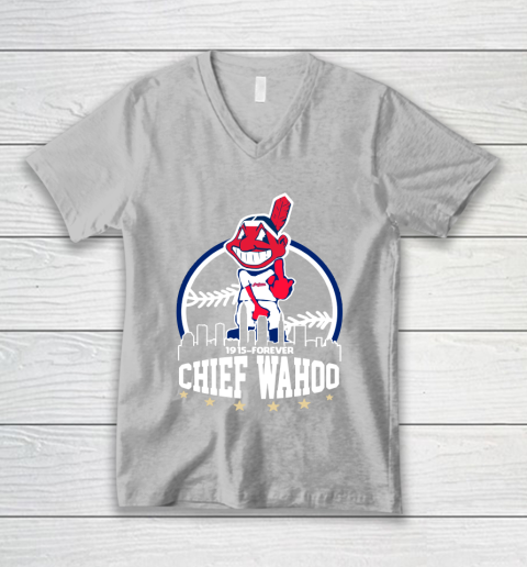 Chief Wahoo Shirt Cleveland Indians 1915 Forever V-Neck T-Shirt 3