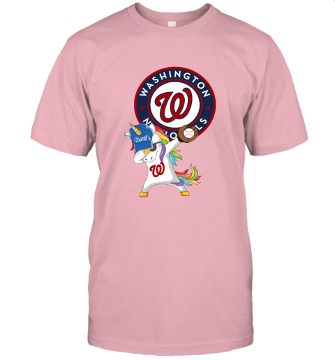 Hip Hop Dabbing Unicorn Flippin Love Washington Nationals Unisex Jersey Tee