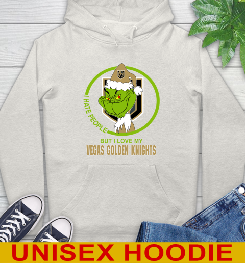 Vegas Golden Knights NHL Christmas Grinch I Hate People But I Love My Favorite Hockey Team Hoodie 12