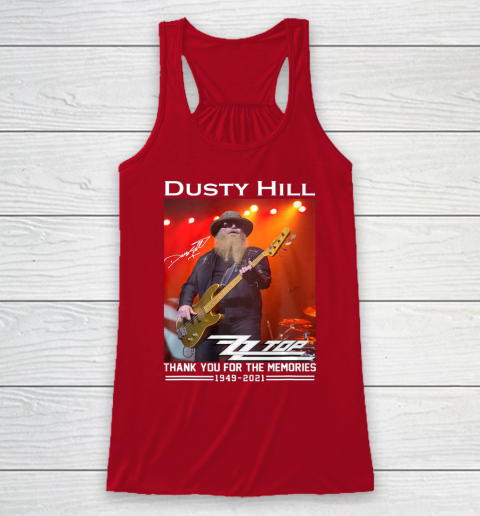 Dusty Hill Thank You For Memories Racerback Tank 4