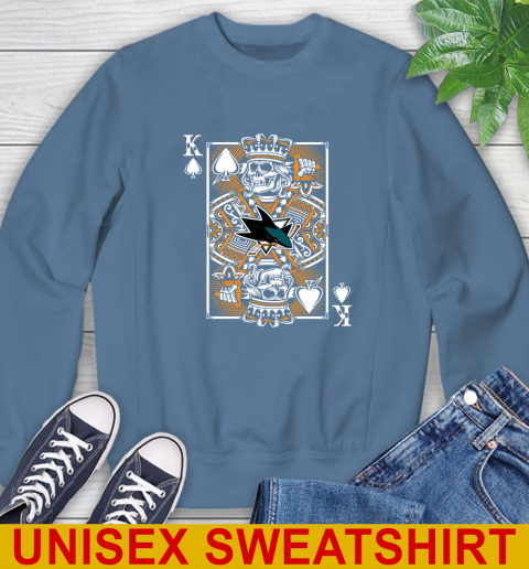 San Jose Sharks NHL Hockey The King Of Spades Death Cards Shirt Sweatshirt 10