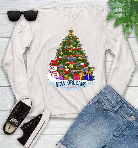 New Orleans Pelicans Merry Christmas NBA Basketball Sports Youth Long Sleeve 12